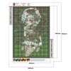 Dark girl-Round Diamond-30x40CM