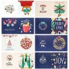 8pcs DIY Cartoon Christmas Special Shaped Diamond Greeting Card