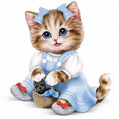 Cat-Round Diamond-30*30CM