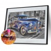 Retro Car  - Full Round Diamond - 40x30cm