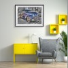 Retro Car  - Full Round Diamond - 40x30cm