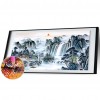Chinese Style Swallowing Mountains And Rivers - Full Round Diamond - 100*50cm