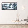 Chinese Style Swallowing Mountains And Rivers - Full Round Diamond - 100*50cm