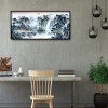 Chinese Style Swallowing Mountains And Rivers - Full Round Diamond - 100*50cm
