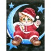 Christmas Cat - Full Round Diamond - 30*40cm