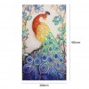 5D DIY Special Shaped Diamond Painting Peacock Cross Stitch Kit (Peacock 2)