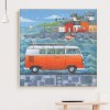 Bus and Houses - Full Round Diamond - 30x30cm