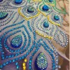 5D DIY Special Shaped Diamond Painting Peacock Cross Stitch Kit (Peacock 2)