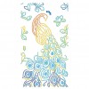 5D DIY Special Shaped Diamond Painting Peacock Cross Stitch Kit (Peacock 2)
