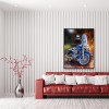 Retro Car Poster - Full Round Diamond - 30x40cm