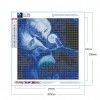 Diamond Painting Kit Animal Full Round Drill Picture Handicraft (Wolf-X104)