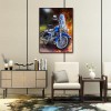Retro Car Poster - Full Round Diamond - 30x40cm