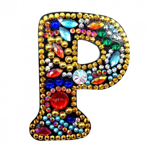 DIY Key Chain Diamond Painting Letters Women Bag Keyring Pendant Gift