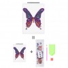 DIY Butterfly Special Shaped Diamond Painting Mini Makeup Mirror