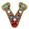DIY Key Chain Diamond Painting Letters Women Bag Keyring Pendant Gift