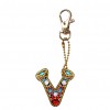 DIY Key Chain Diamond Painting Letters Women Bag Keyring Pendant Gift
