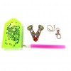DIY Key Chain Diamond Painting Letters Women Bag Keyring Pendant Gift
