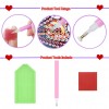 5D DIY Special Shape Diamond Painting February Embroidery Craft Kit (R8429)