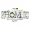 5pcs/set Home - Full Round Diamond Painting - 95x45cm