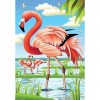Flamingo 5D DIY Full Round Drill Diamond Painting Animal Decor Canvas Craft