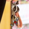 DIY Key Chain Diamond Painting Letters Women Bag Keyring Pendant Gift