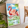 Flamingo 5D DIY Full Round Drill Diamond Painting Animal Decor Canvas Craft