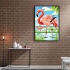 Flamingo 5D DIY Full Round Drill Diamond Painting Animal Decor Canvas Craft
