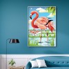 Flamingo 5D DIY Full Round Drill Diamond Painting Animal Decor Canvas Craft