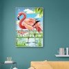 Flamingo 5D DIY Full Round Drill Diamond Painting Animal Decor Canvas Craft
