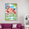 Flamingo 5D DIY Full Round Drill Diamond Painting Animal Decor Canvas Craft