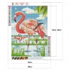 Flamingo 5D DIY Full Round Drill Diamond Painting Animal Decor Canvas Craft