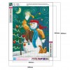 DIY Full Diamond Picture 5D Drill Smile Snowman Round Painting Kit (B3560)