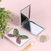DIY Butterfly Special Shaped Diamond Painting Mini Makeup Mirror