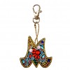 DIY Key Chain Diamond Painting Letters Women Bag Keyring Pendant Gift