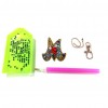 DIY Key Chain Diamond Painting Letters Women Bag Keyring Pendant Gift