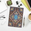DIY Mandala Special Shaped Diamond 50 Pages A5 Notebook(Without Lines)
