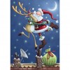 DIY Diamond Painting Kits Santa Claus on Eaves Full Round Drill Handicrafts