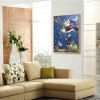 DIY Diamond Painting Kits Santa Claus on Eaves Full Round Drill Handicrafts