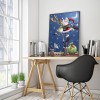 DIY Diamond Painting Kits Santa Claus on Eaves Full Round Drill Handicrafts