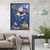 DIY Diamond Painting Kits Santa Claus on Eaves Full Round Drill Handicrafts