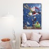 DIY Diamond Painting Kits Santa Claus on Eaves Full Round Drill Handicrafts