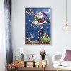 DIY Diamond Painting Kits Santa Claus on Eaves Full Round Drill Handicrafts