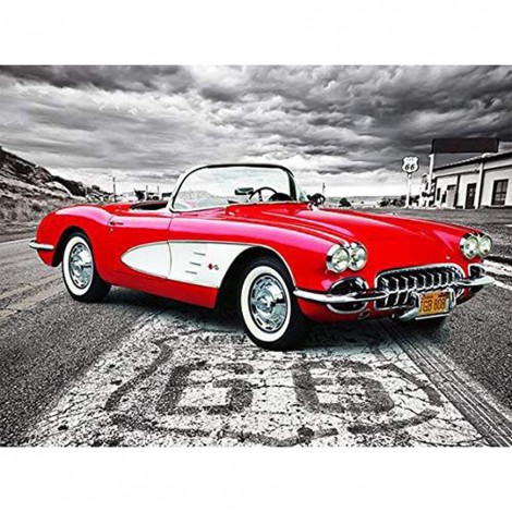 Car - Full Round Diamond - 30x40cm