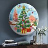 Iron Sheet Special Shaped Diamond Painting DIY Home Decor Xmas Tree Pendant