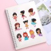 DIY Full Drill Round Cartoon Girls Diamond Painting Puzzle Children Sticker