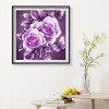 Butterfly Flowers - Square Diamond - 40x40cm