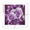 Butterfly Flowers - Square Diamond - 40x40cm