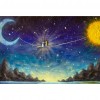 Couple Sun Moon Bridge s - Full Round Diamond - 40x30cm