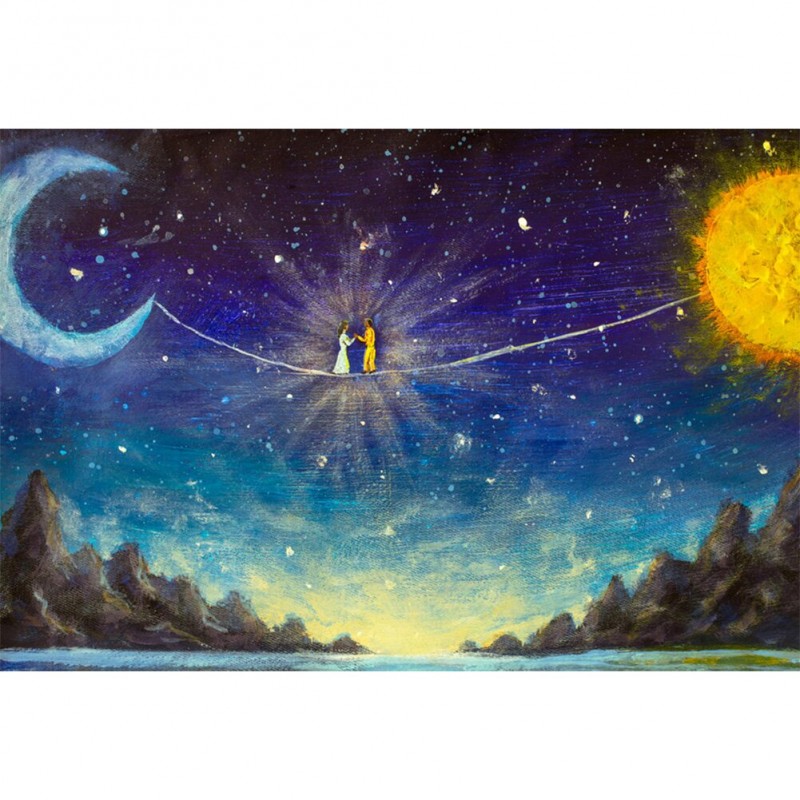 Couple Sun Moon Brid...