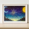 Couple Sun Moon Bridge s - Full Round Diamond - 40x30cm